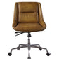 Ambler - Executive Office Chair - Saddle Brown Top Grain Leather