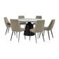 Knox Genesis - Dining Set Stone Top And Chairs