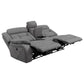 Higgins - Upholstered LAF Power Loveseat - Gray