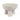 15" x 10" 3-Footed Paper Mache Bowl - White