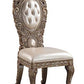 Constantine - Side Chair (Set of 2) - PU, Brown & Gold Finish