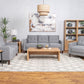 Bowen - Upholstered Track Arm Tufted Sofa Set