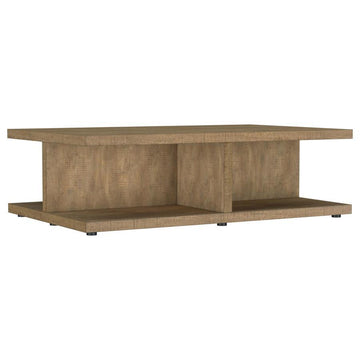 Cortona - Square Engineered Wood Cocktail Coffee Table - Mango