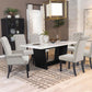 Sherry - Rectangular Marble Top Dining Table Set