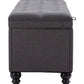 Halifax - Storage Bench - Gravel Gray