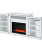 Noralie - Fireplace - Mirrored & Faux Diamonds - 36"