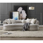 Iniko - Sofa With 6 Pillows - Beige Boucle