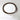 Round wooden mirror on a white wall