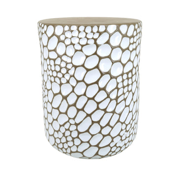 Puteri Ceramic Garden Stool - White