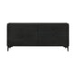 Legend - Veneer 6 Drawer Dresser With Metal Legs - Black Glaze Ash