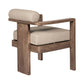 Relic - Outdoor Patio Dining Chair - Weathered Eucalyptus / Taupe