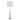 35" Padua Crystal Base Table Lamp - Silver