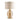 Glass Lustered Table Lamp 30" - Gold
