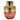 Glass Metallic Vase 12" - Pink / Gold