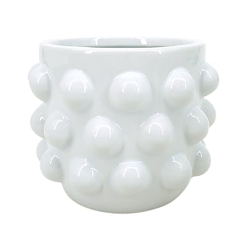 6" Big Bubble Planter - White