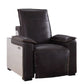 Nernoss - Recliner - Dark Grain Brown Leather & Aluminum