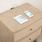 Kailani - 2-Drawer Nightstand Bedside Table - Beige Oak