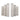 Marble Layered Arches Bookends 6" - White