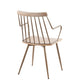 Preston - Farmhouse Chair - Antique Copper Metal And White Washed Wood