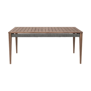 Orbit - Outdoor Patio Dining Table - Weathered Eucalyptus