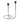 Metal Swirly Taper Holder - Silver