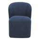 Larson - Rolling Dining Chair Performance Fabric - Helio Midnight