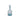 17" Glass Bottle With Stopper - Light Blue