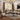 Ernestine - Sofa With 7 Pillows - Tan Fabric & Black