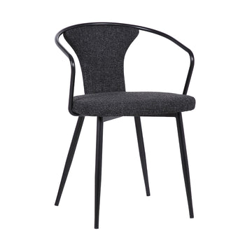 Francis - Contemporary Dining Chair - Black Powder