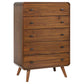 Robyn - 5-Drawer Bedroom Chest - Dark Walnut