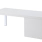 Harta - Coffee Table - White High Gloss & Chrome