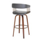 Topanga - Swivel Walnut Wood Stool