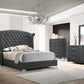 Melody - Upholstered Wingback Bed