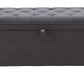 Halifax - Storage Bench - Gravel Gray