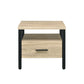 Yawan - Accent Table - Oak & Black Finish