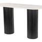 Izola - Console Table - White / Black