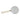 9 x 4" Diamond Carved Handle Magnifying Glass - Ivory