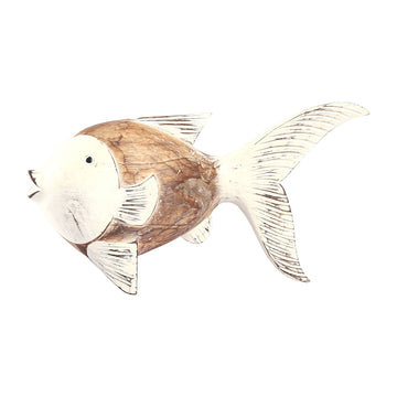 Flounder Fish - Natural / White