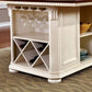 Sabrina - Counter Height Table - Off-White / Cherry