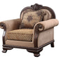 Chateau De Ville - Chair - Fabric & Espresso Finish