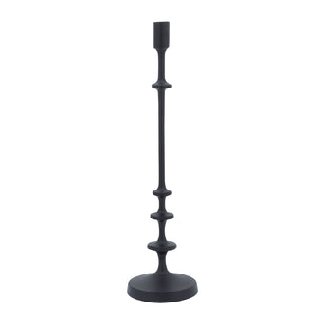 Metal Taper Candle Holder 20" - Black