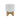 Tribal Planter With Wood Stand 5" - White