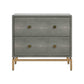 Pesce - Shagreen Nightstand - Gray