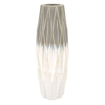 Calista Glaze Large Vase - Cream