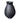 Terracotta 16" Organic Vase - Black