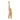 Mango Wood 15" Skinny Elephant - Brown