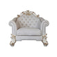 Vendom II - Chair - Two Tone Ivory Fabric & Antique Pearl Finish