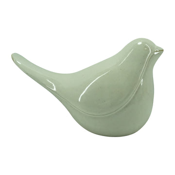 Ceramic Bird 10" - White