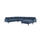 Serena - Large Chaise Sectional With Black Legs