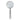 10" x 4 Lines Handle Magnifying Glass - White / Black